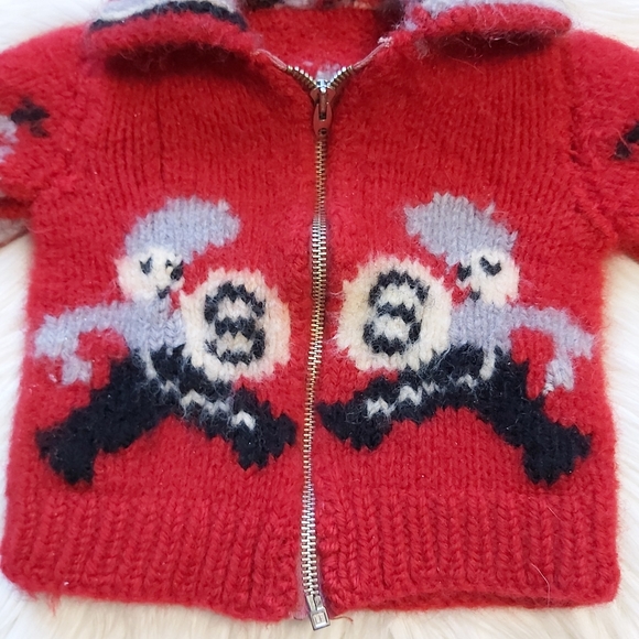 Vintage Handknit Circus Seal Theme Sweater - Picture 4 of 6